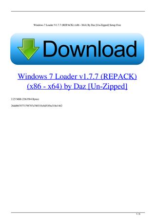 Windows 7 loader 1.6 9 by daz rar extractor mac